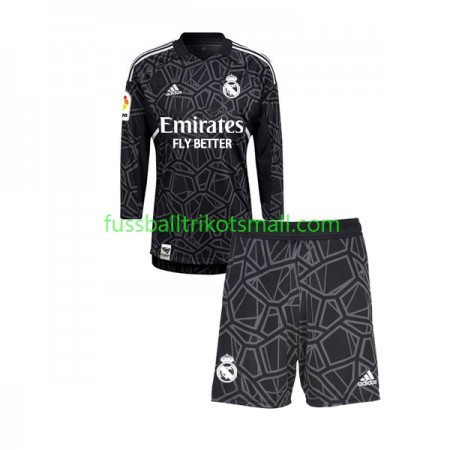 Fußballtrikots Real Madrid Torwart Kinder 2022-2023 Langarm Auswärts-trikot kaufen